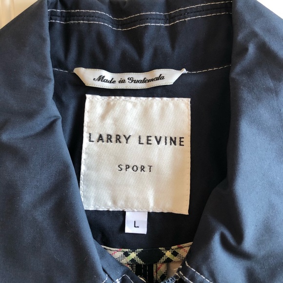 Larry Lavine Rain Coat Navy Blue Size Large - Picture 3 of 8